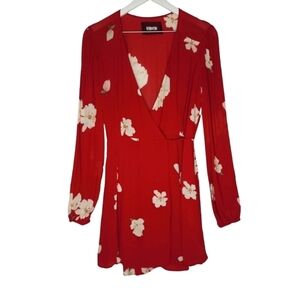 Reformation Red Floral Mini Dress